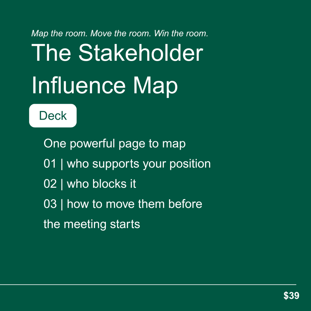 The Stakeholder Influence Map