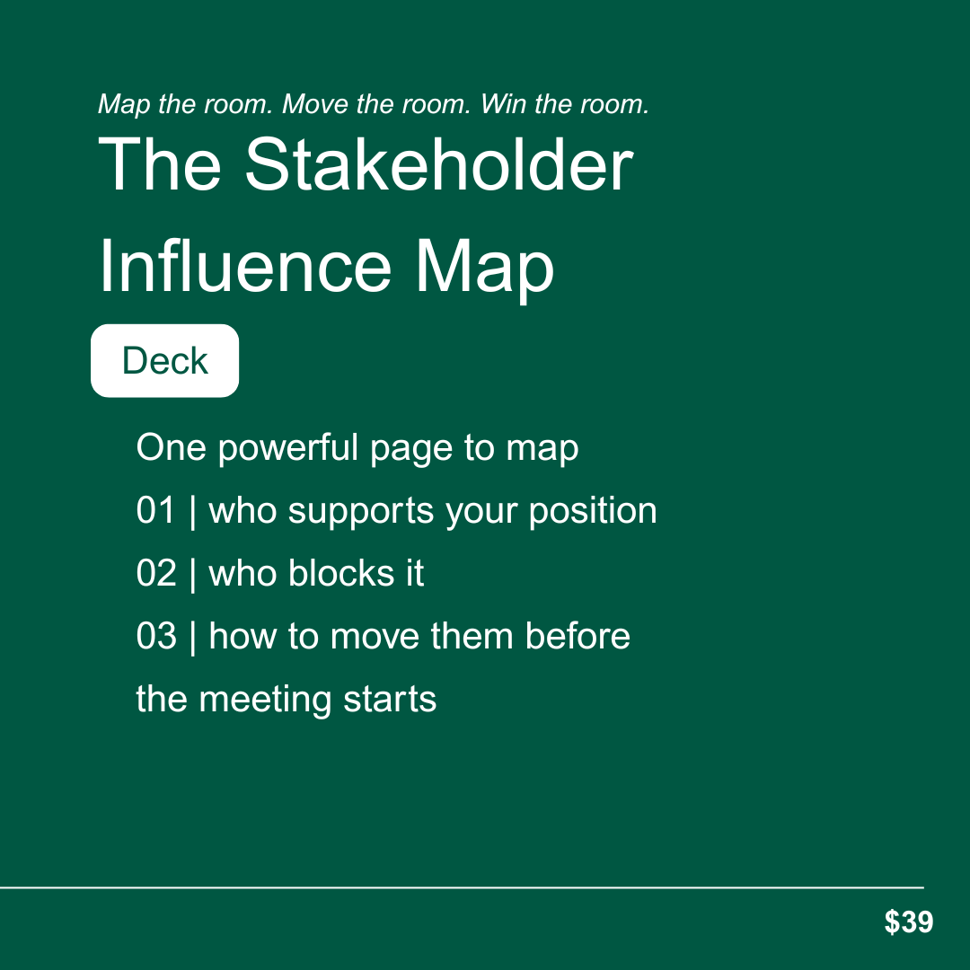 The Stakeholder Influence Map