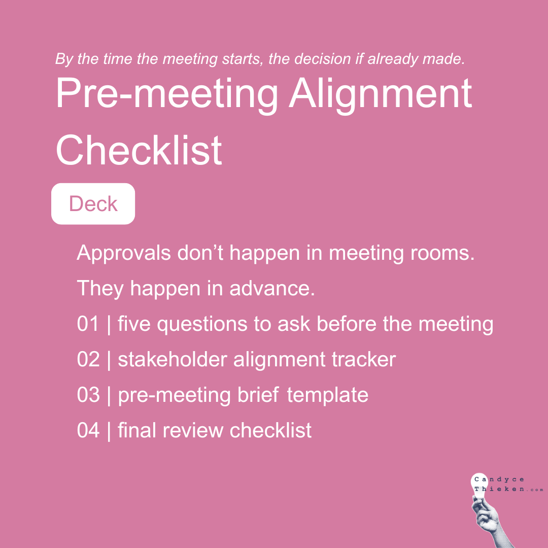 The Pre-Meeting Alignment Checklist