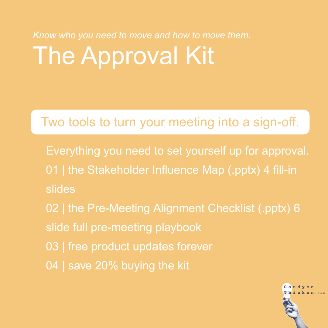 The Approval Kit — Stakeholder Map + Alignment Checklist