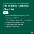 The Pre-Meeting Alignment Checklist