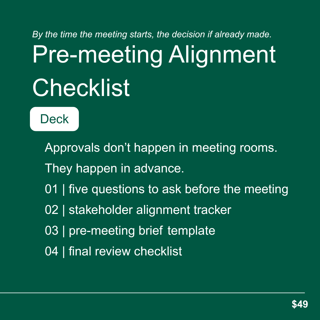 The Pre-Meeting Alignment Checklist