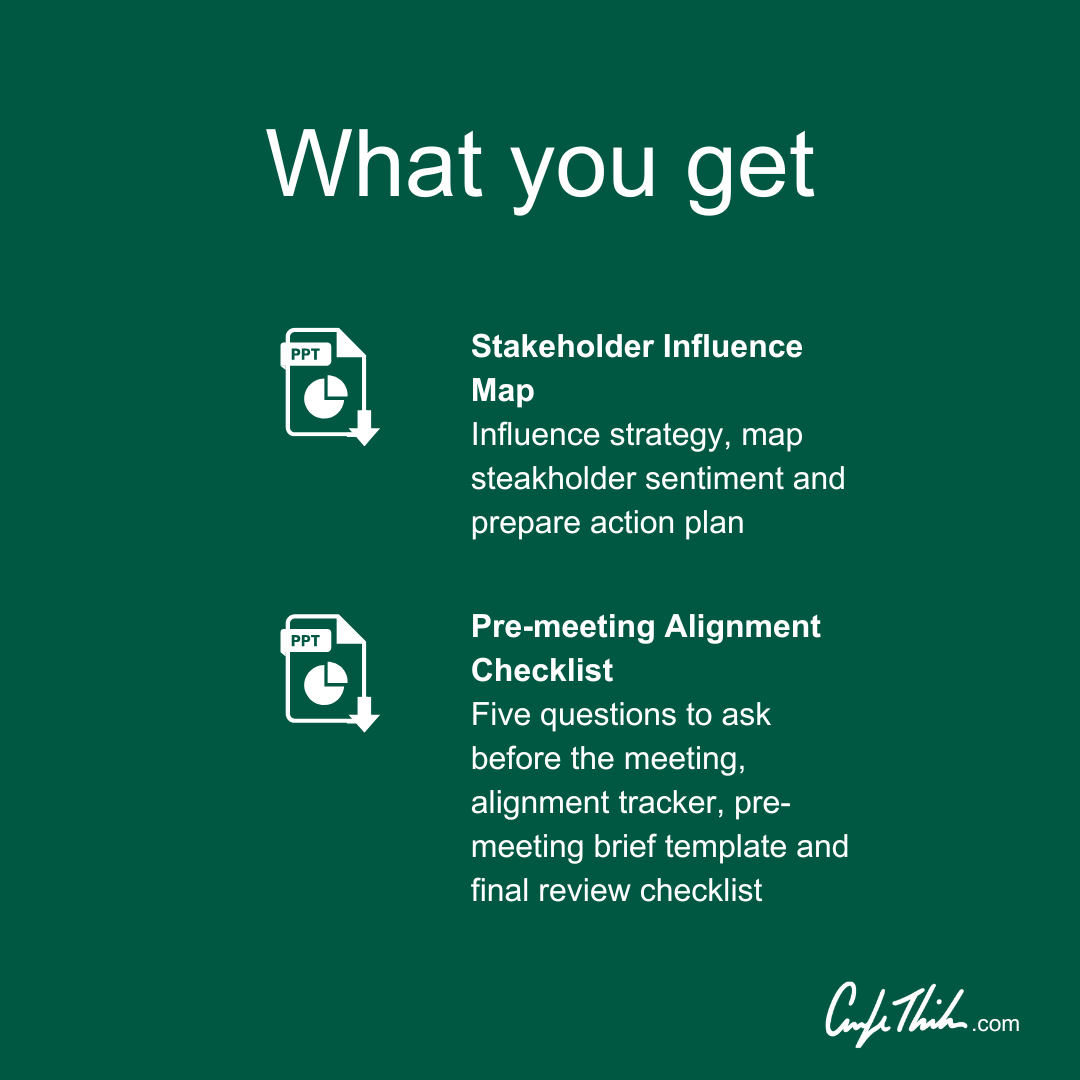 The Approval Kit — Stakeholder Map + Alignment Checklist