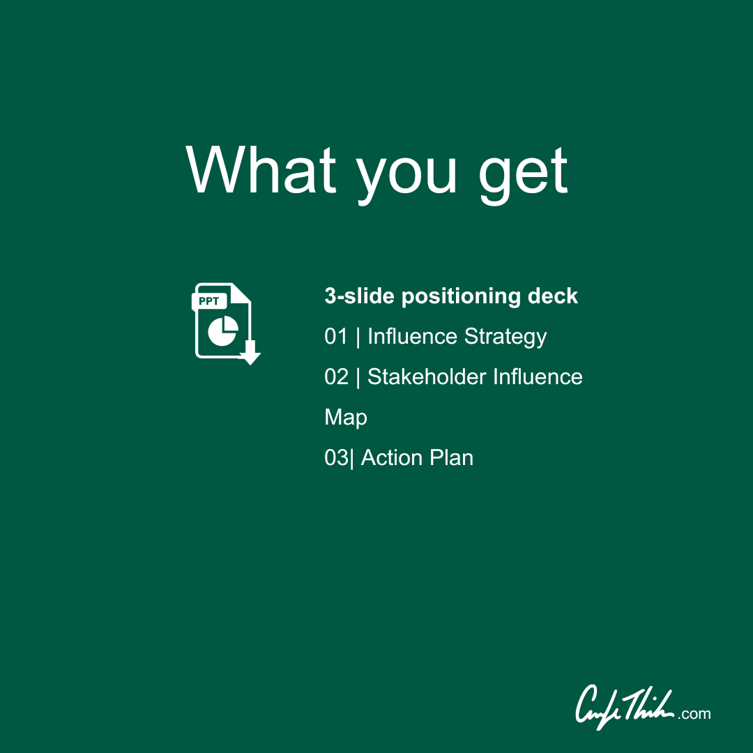 The Stakeholder Influence Map