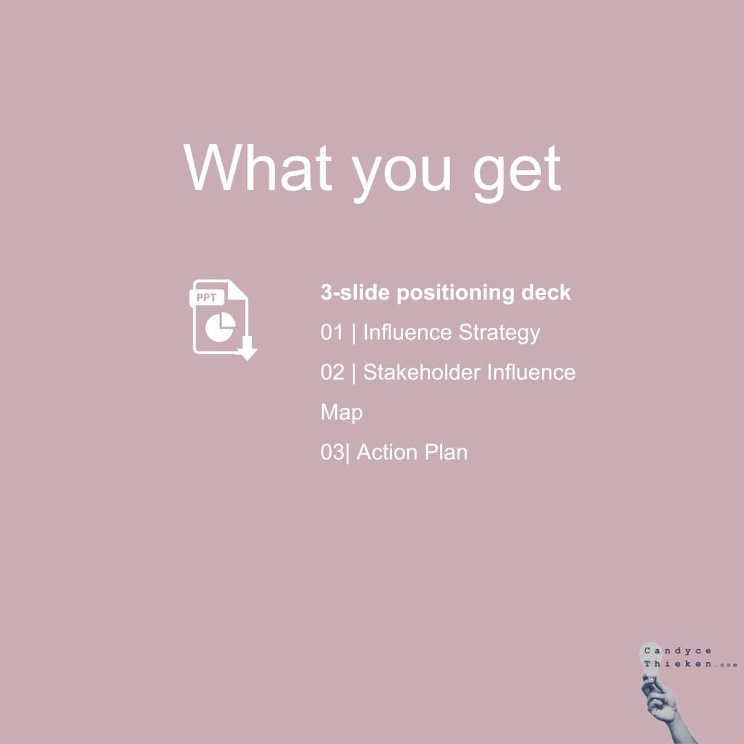 The Stakeholder Influence Map