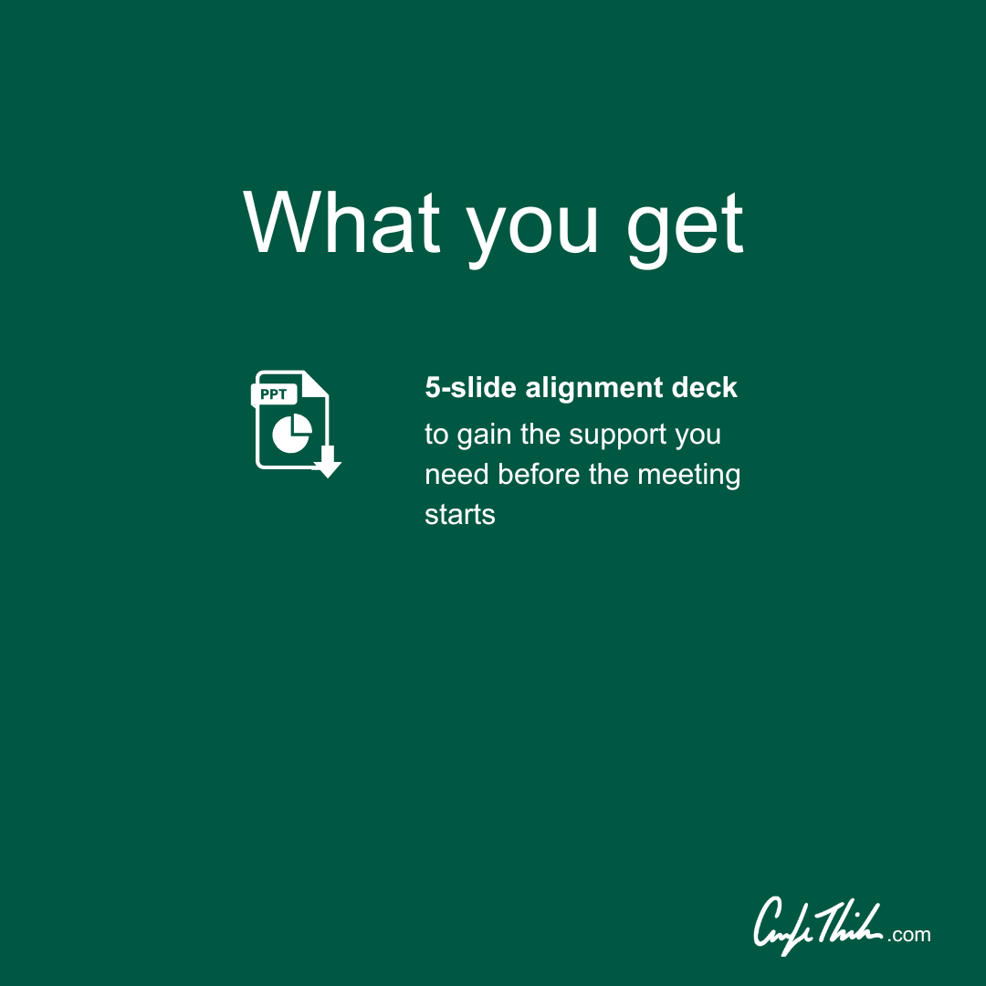 The Pre-Meeting Alignment Checklist