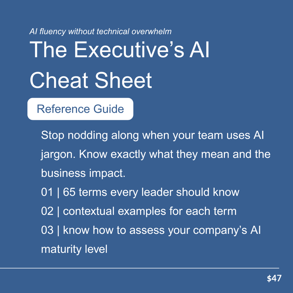 The Executive's AI Cheat Sheet — $47 founding-buyer cover