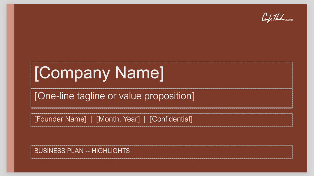 The Business Plan Framework & Deck